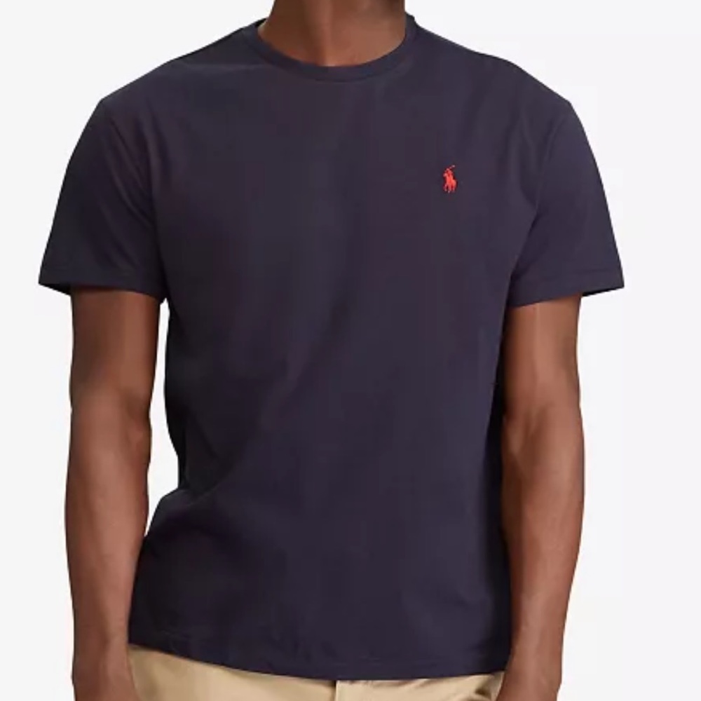 Navy Polo Tee Shirt Slim Fit